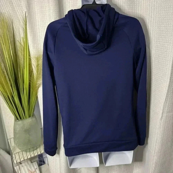Nike Unisex Small Royal Blue Hooded Sweater w/Hand Warming Pockets Lined - Picture 5 of 9